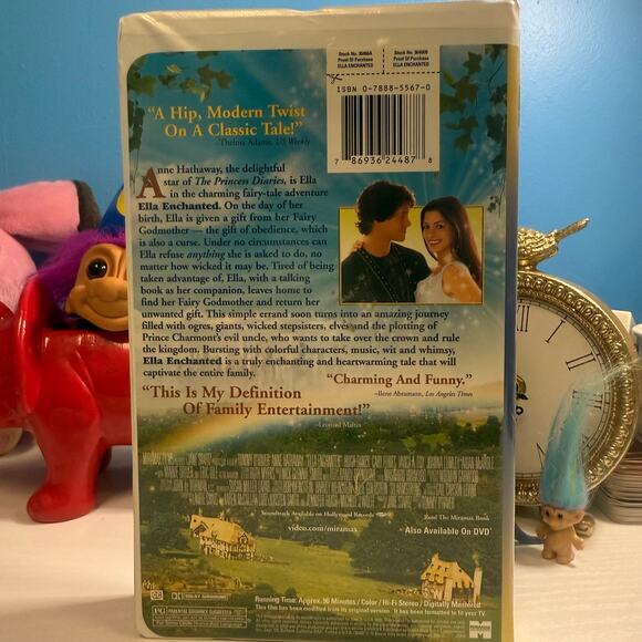 Ella Enchanted VHS (2004) — Anne Hathaway Fantasy Film, Tested & Working - Picture 2 of 3